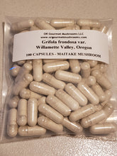 Load image into Gallery viewer, 100 Maitake Capsules (Grifola frondosa) * Mushroom Supplement