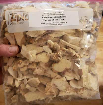 Dried Chicken of the Woods - Laetiporus gilbertsonii - 4oz