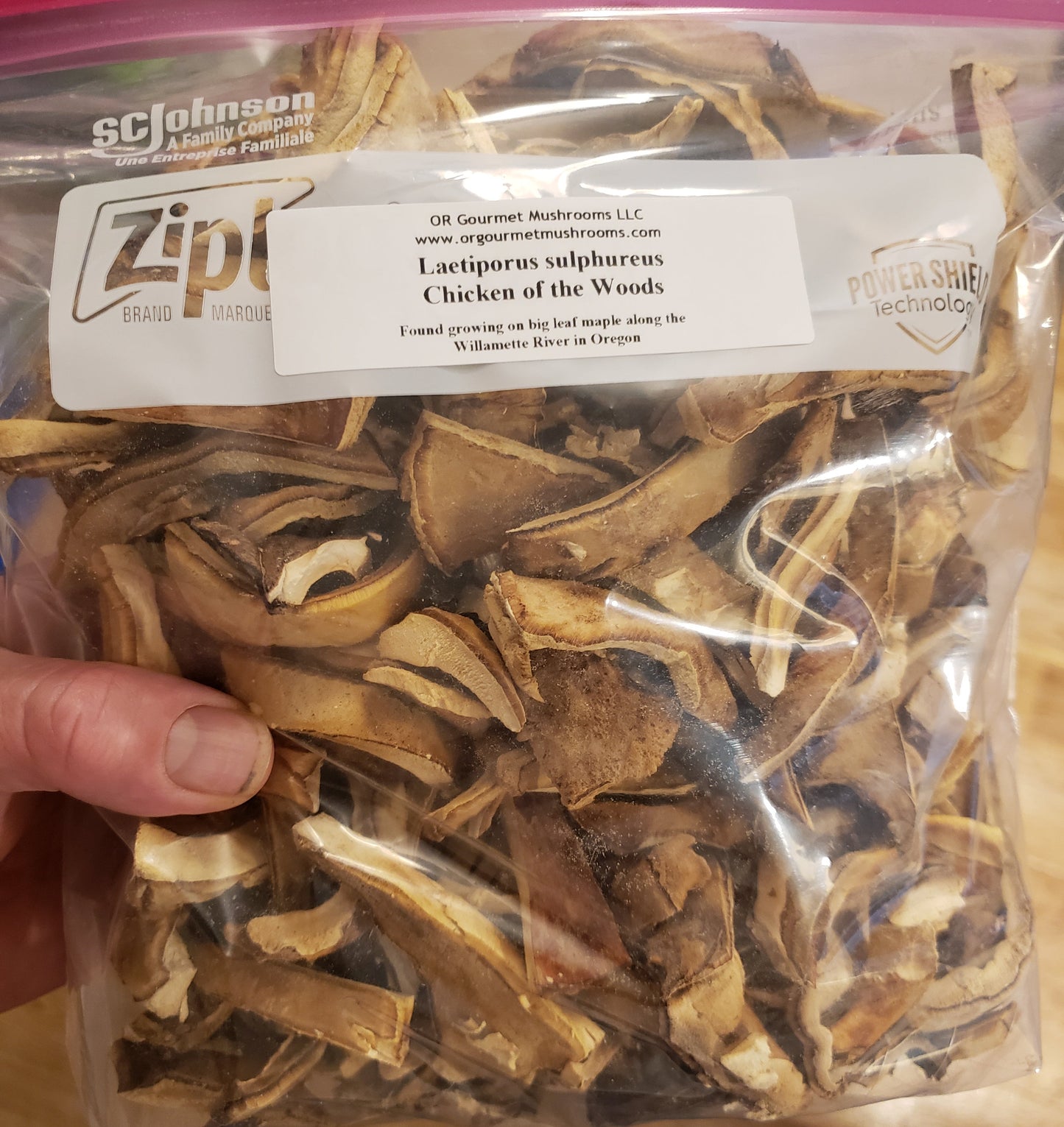 Dried Chicken of the Woods - Laetiporus sulphureus- 4oz